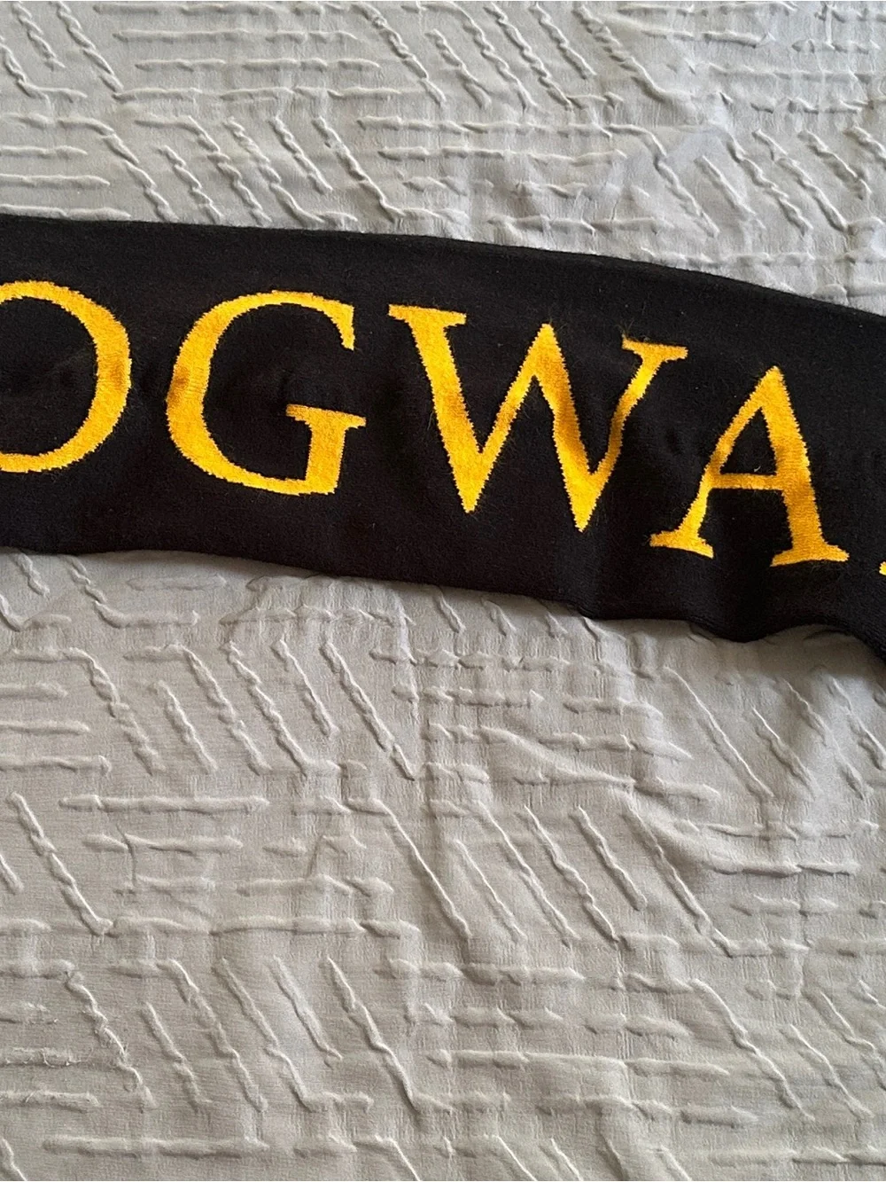 Black House Crest Scarf with Multicolor Crests